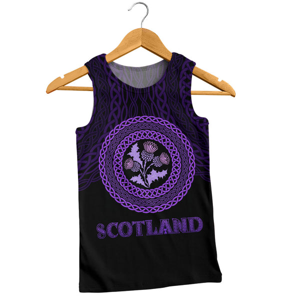 Scotland Tank Top Thistle Embrace of the Celtic Night