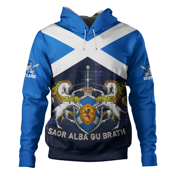 Scotland Hoodie Saor Alba Unicorn Crest Edition