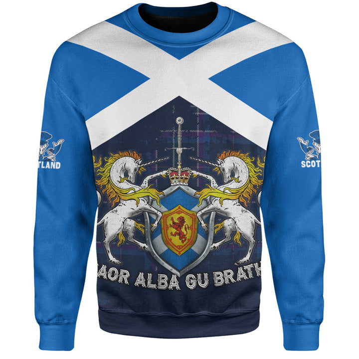 Scotland Sweatshirt Saor Alba Unicorn Crest Edition