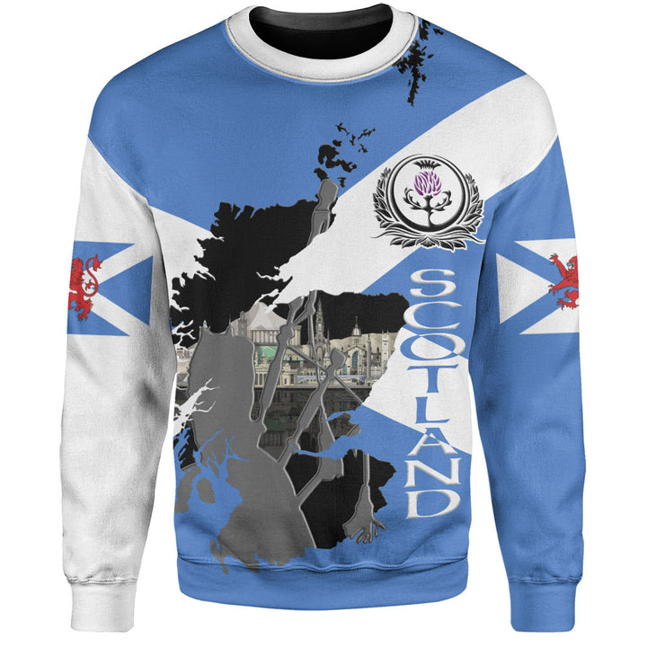 Scotland Sweatshirt Highland Roots Skyline Spirit
