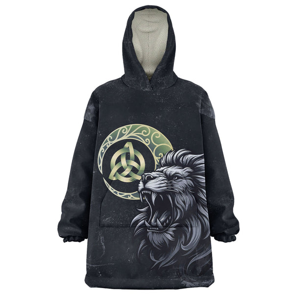 Scotland Snug Hoodie The Roar Beneath the Triquetra Moon Celtic Eclipse