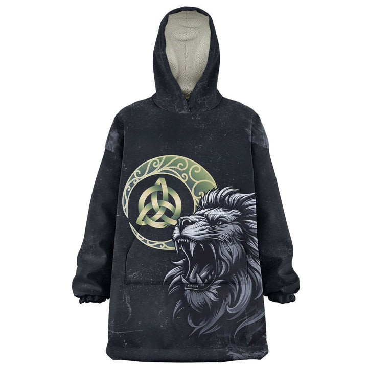 Scotland Snug Hoodie The Roar Beneath the Triquetra Moon Celtic Eclipse