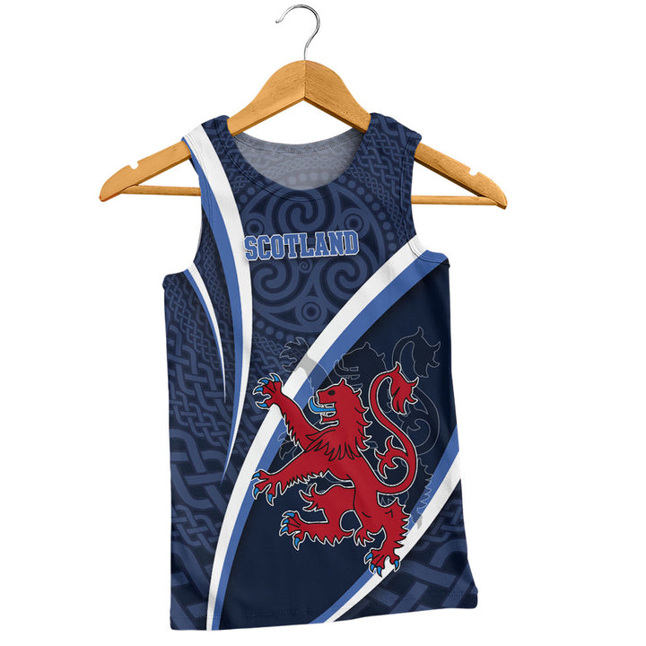Scotland Tank Top Roaring Highland Pride Eternal Crest Power
