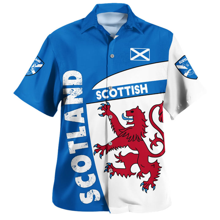 Scotland Hawaiian Shirt Heritage Lion Rampant