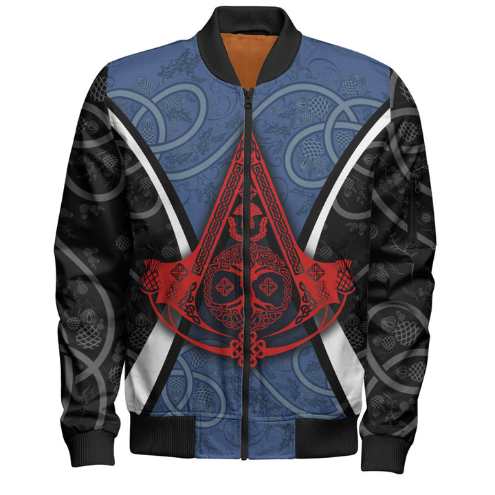 Scotland Bomber Jacket Thistle Creed of the Celtic Highlands