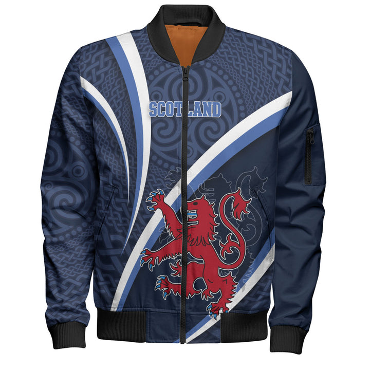 Scotland Bomber Jacket Roaring Highland Pride Eternal Crest Power