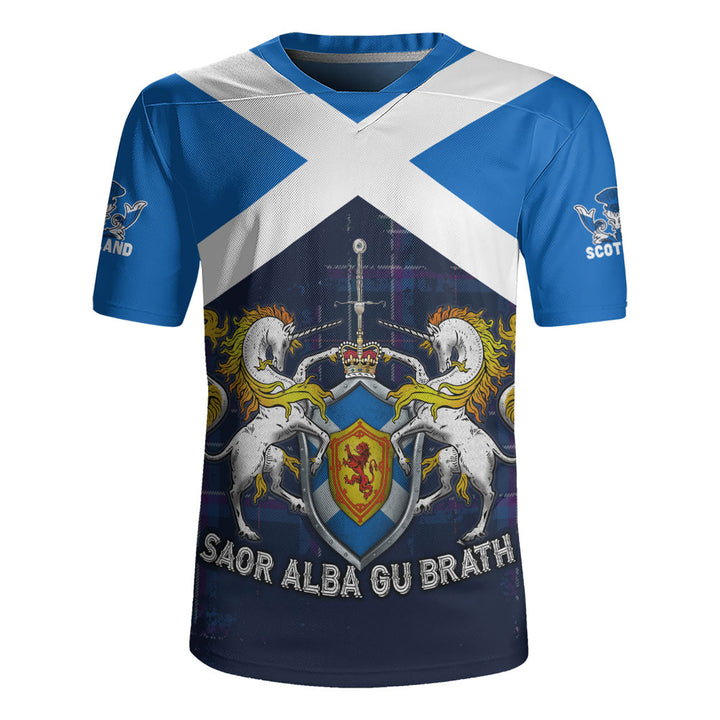 Scotland Rugby Jersey Saor Alba Unicorn Crest Edition