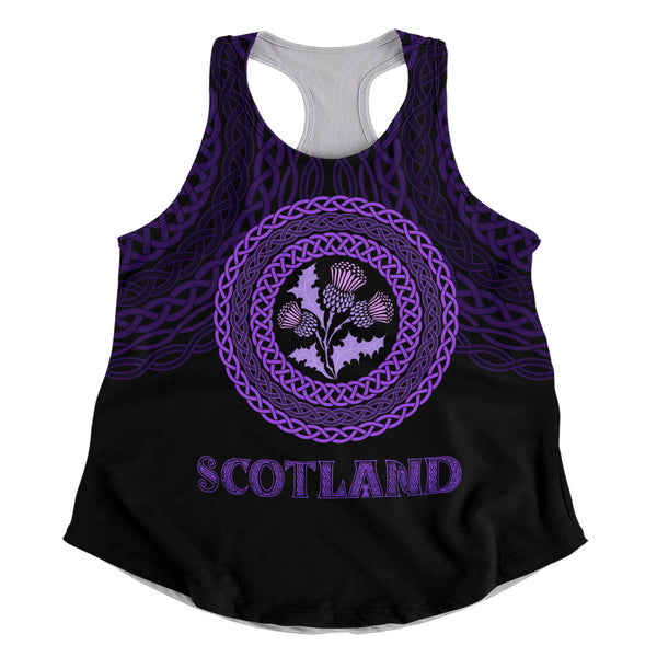 Scotland Women Tank Thistle Embrace of the Celtic Night
