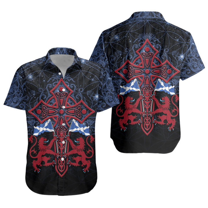 Scotland Short Sleeve Shirt Celestial Guardians