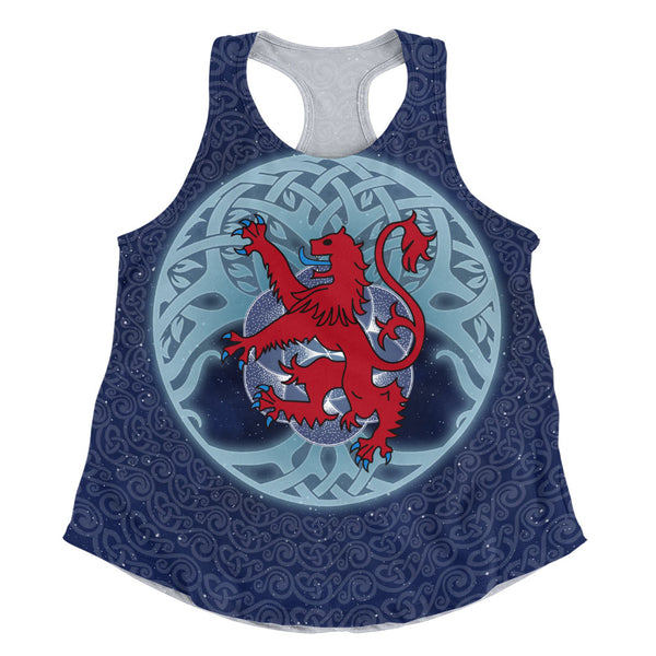 Scotland Women Tank Celestial Rampant Lion Mystic Knot Circle Legacy