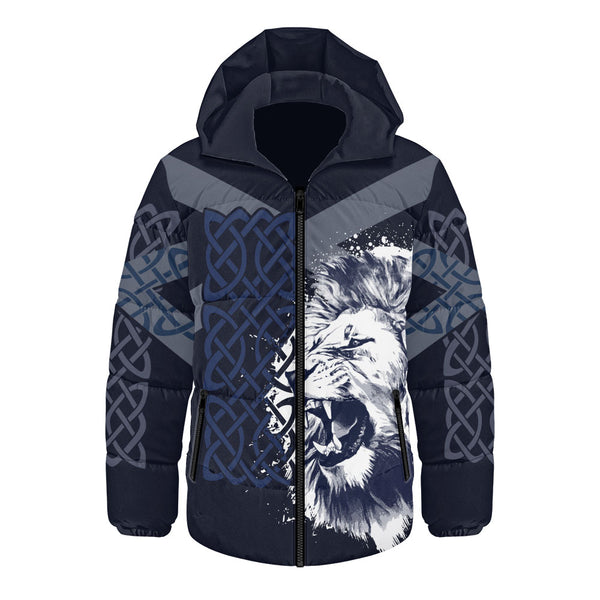 Scotland Hooded Padded Jacket Majestic Pride The Celtic Guardian of Scotland