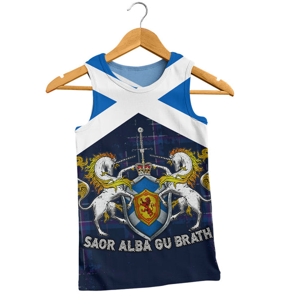 Scotland Tank Top Saor Alba Unicorn Crest Edition