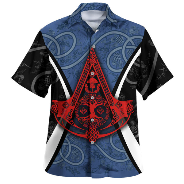 Scotland Hawaiian Shirt Thistle Creed of the Celtic Highlands