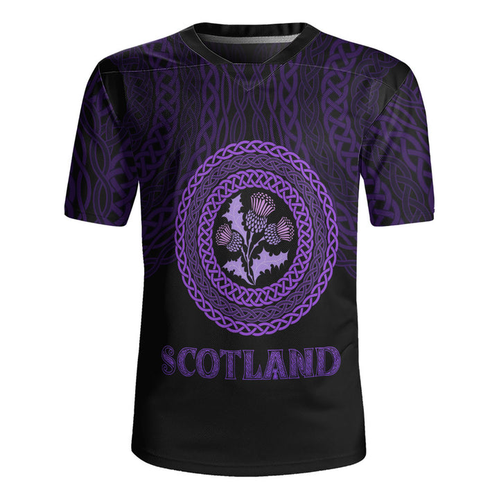 Scotland Rugby Jersey Thistle Embrace of the Celtic Night