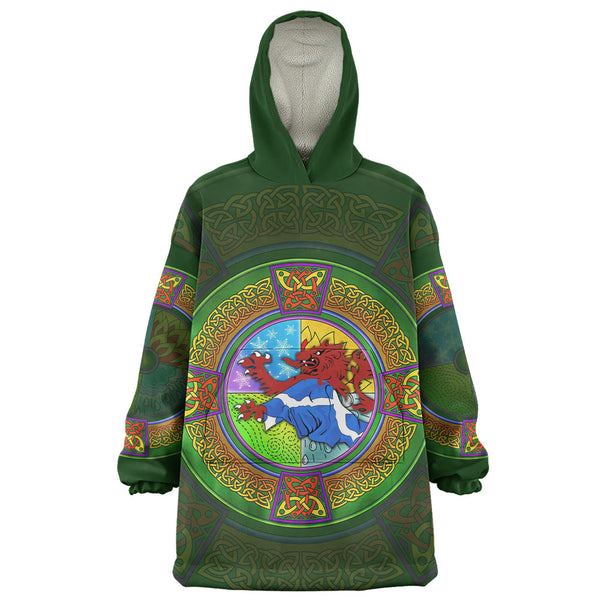 Scotland Snug Hoodie Celtic Seasons Red Lion Saltire Tartan Heritage Pattern