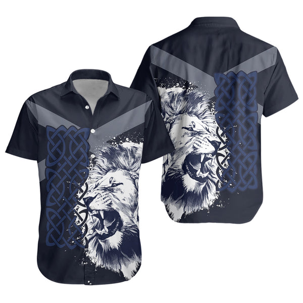 Scotland Short Sleeve Shirt Majestic Pride The Celtic Guardian of Scotland