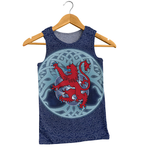 Scotland Tank Top Celestial Rampant Lion Mystic Knot Circle Legacy