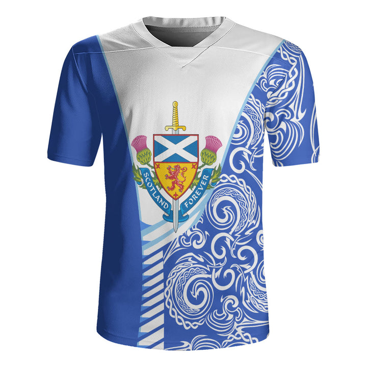 Scotland Rugby Jersey Ocean Crest Saltire Shield Sword Thistle Legacy Forever Edition