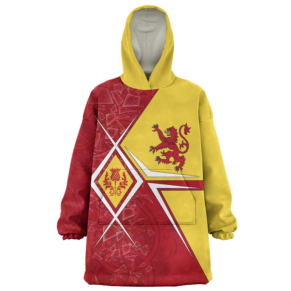 Scotland Snug Hoodie Royal Flame Thistle Crest Red Lion Valor Modern Heritage Blend
