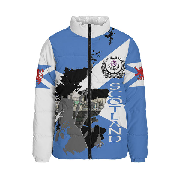 Scotland Padded Jacket Highland Roots Skyline Spirit