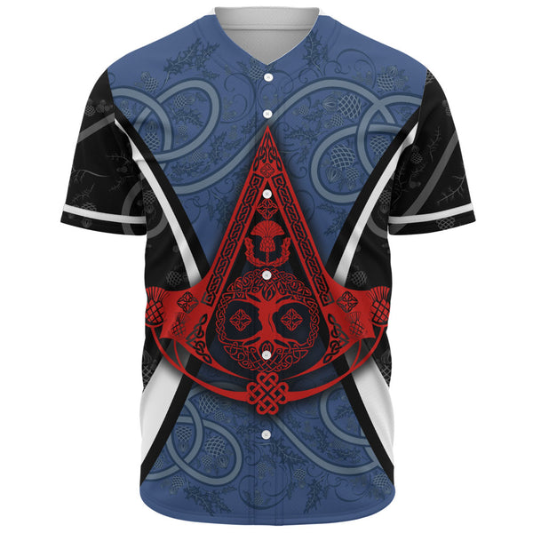 Scotland Baseball Shirt Thistle Creed of the Celtic Highlands