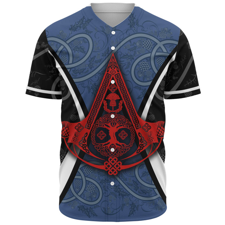 Scotland Baseball Shirt Thistle Creed of the Celtic Highlands
