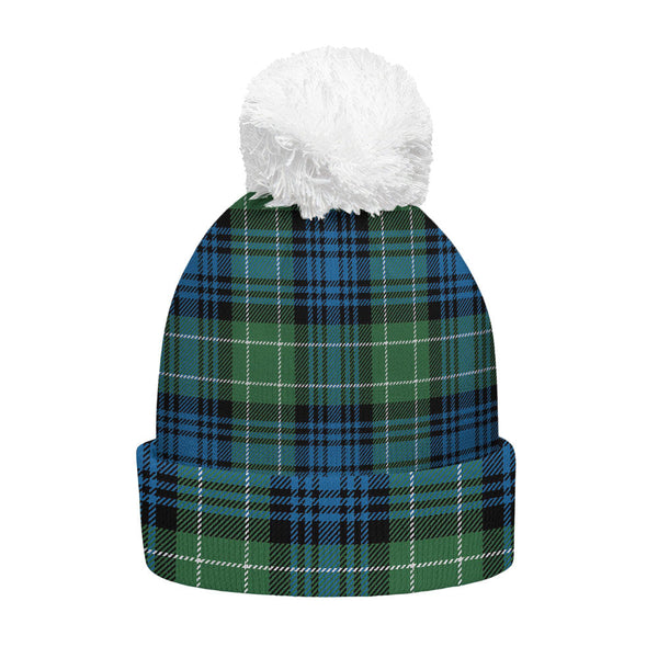 Abercrombie Ancient Clan Badge Tartan Bobble Beanie Hat