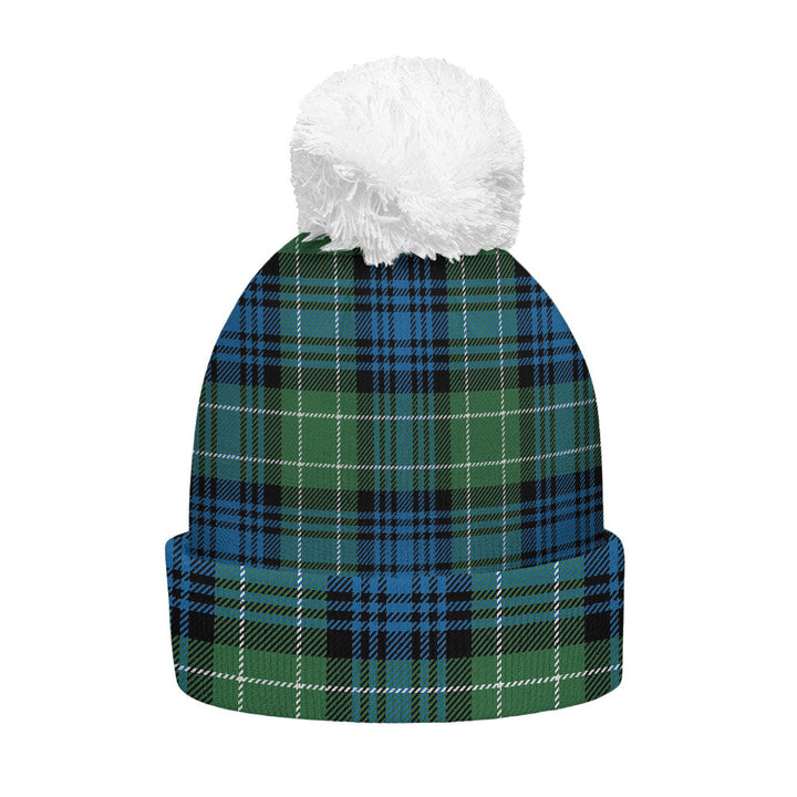 Abercrombie Ancient Clan Badge Tartan Bobble Beanie Hat
