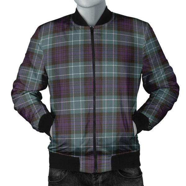 Abercrombie Weathered Clan Badge Tartan Bomber Jacket