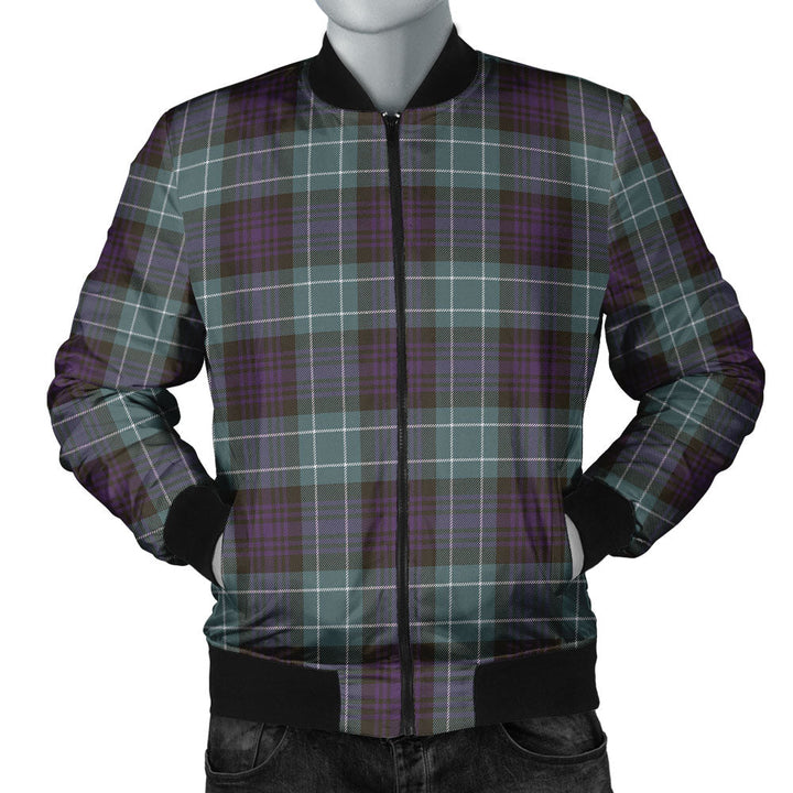 Abercrombie Weathered Clan Badge Tartan Bomber Jacket