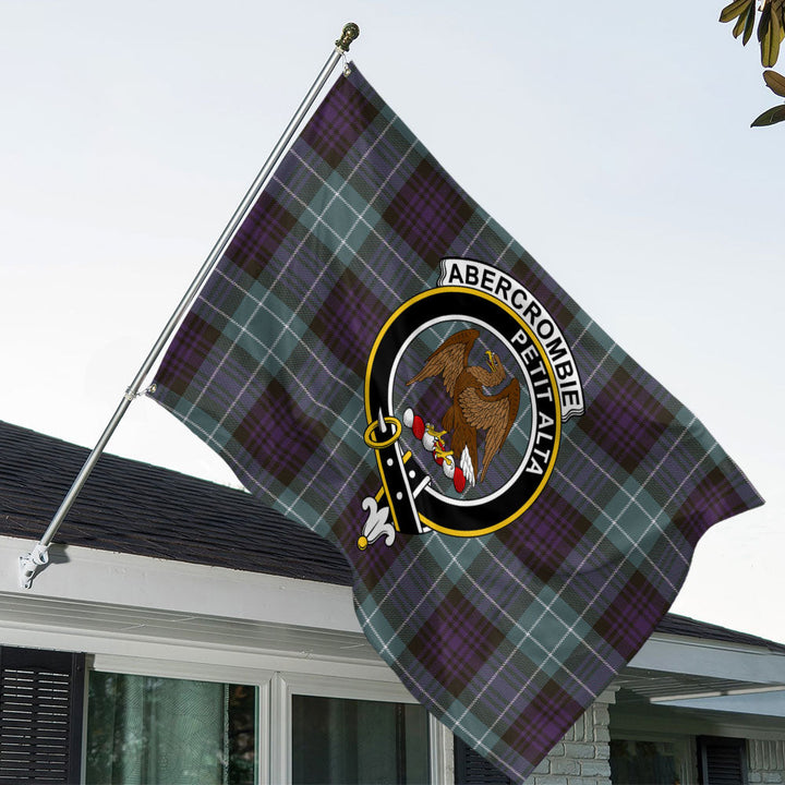 Abercrombie Weathered Clan Badge Tartan House Flag