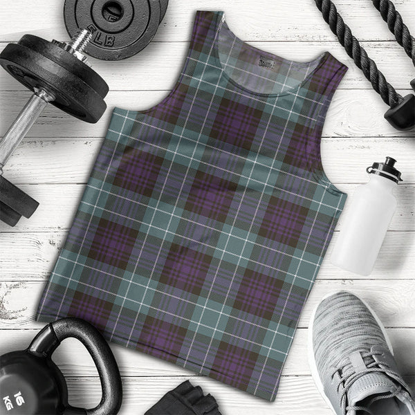 Abercrombie Weathered Clan Badge Tartan Men Tank Top