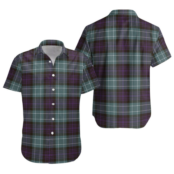 Abercrombie Weathered Clan Badge Tartan Short Sleeve Shirt