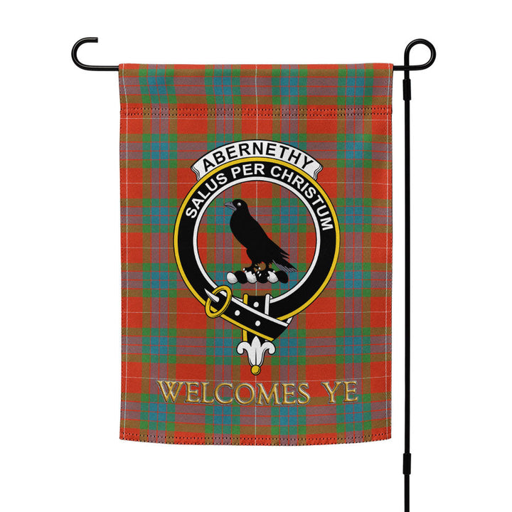 Abernethy Ancient Clan Badge Tartan Garden Flag