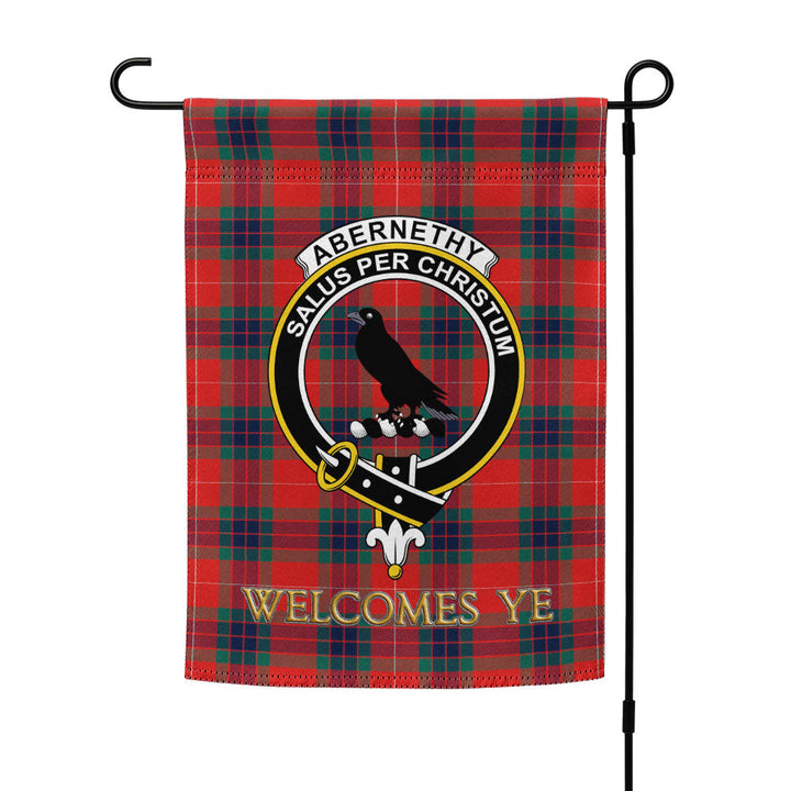 Abernethy Modern Clan Badge Tartan Garden Flag