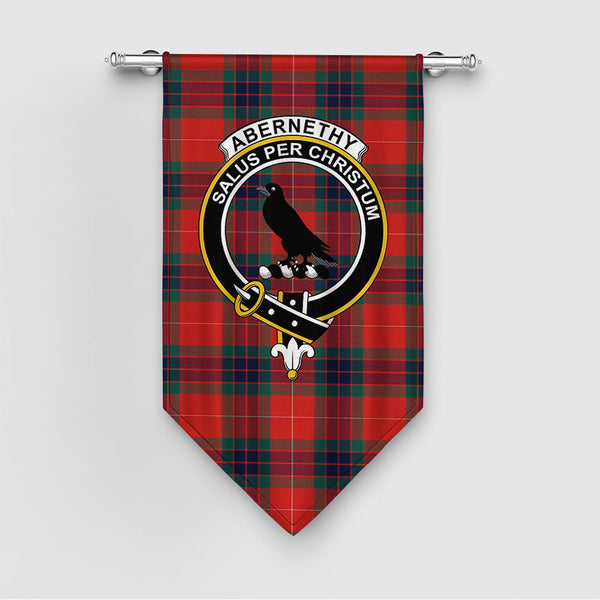 Abernethy Modern Clan Badge Tartan Gonfalon