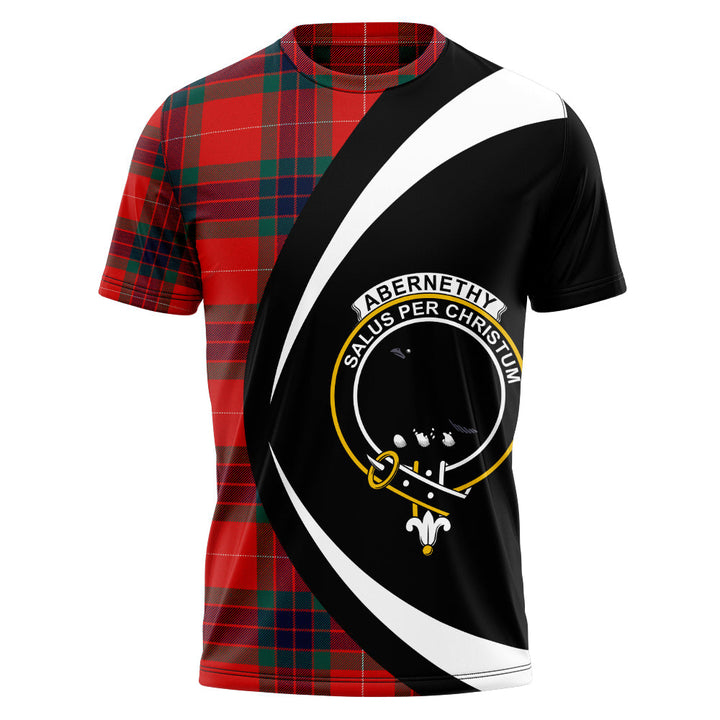 Abernethy Modern Clan Badge Tartan T-Shirt Circle Style Personalized