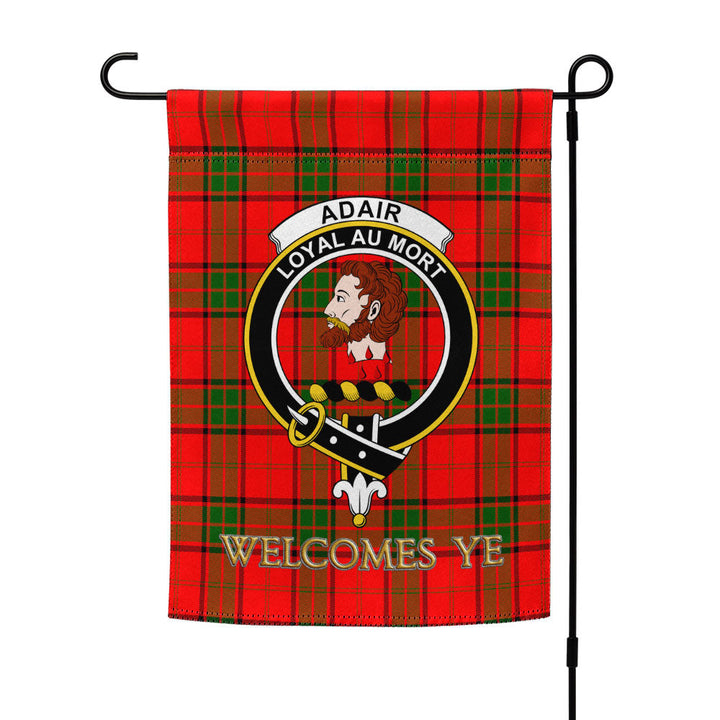 Adair Clan Badge Tartan Garden Flag