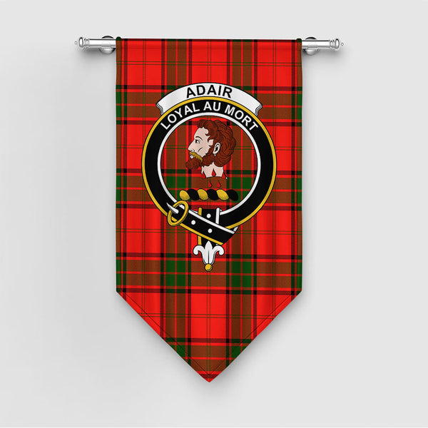 Adair Clan Badge Tartan Gonfalon