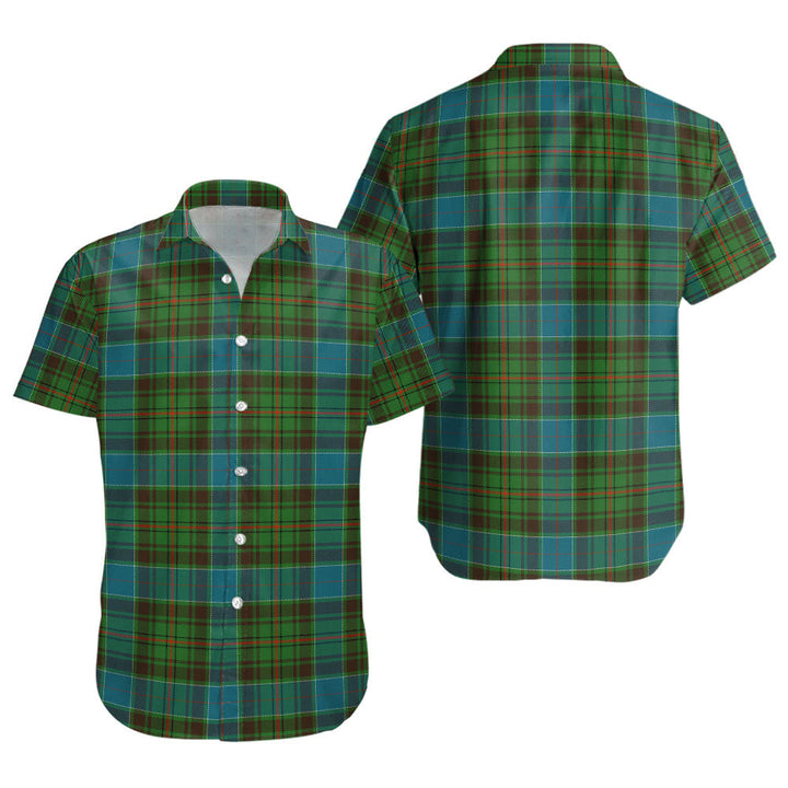 Adam Ancient Clan Badge Tartan Short Sleeve Shirt