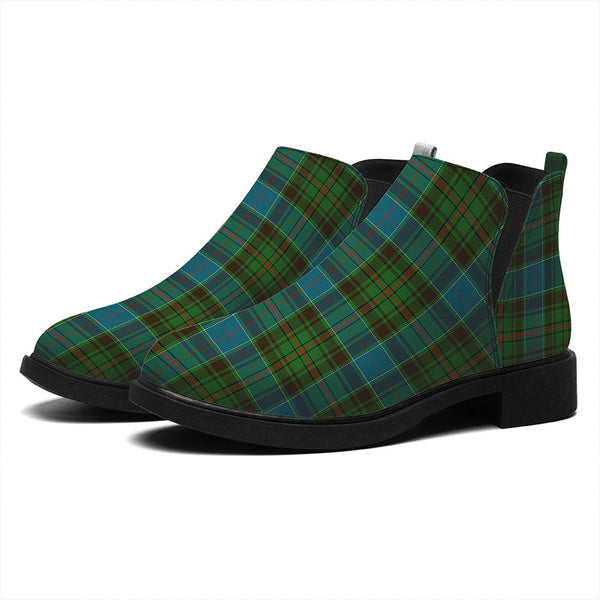 Adam Ancient Tartan Flat Ankle Boots