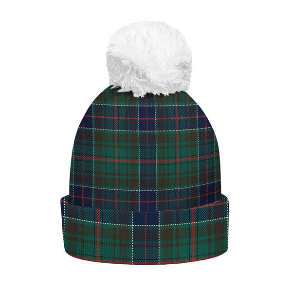 Adam Modern Clan Badge Tartan Bobble Beanie Hat