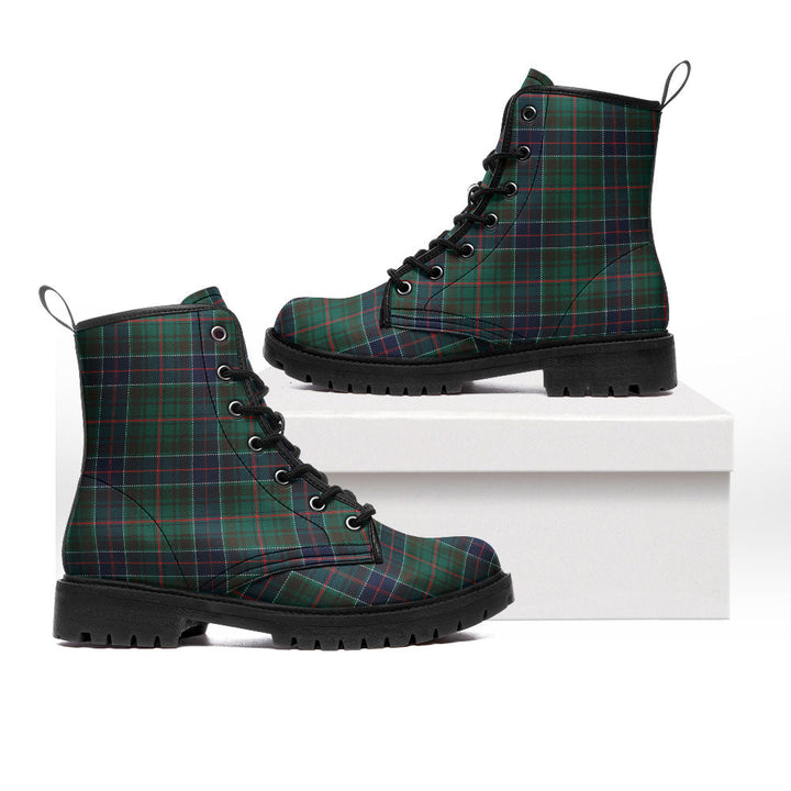 Adam Modern Clan Badge Tartan Leather Boots