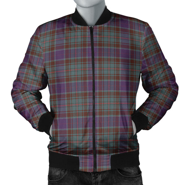 Adam Weathered Clan Badge Tartan Bomber Jacket