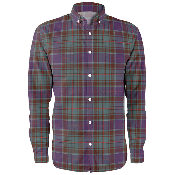 Adam Weathered Clan Badge Tartan Long Sleeve Shirt