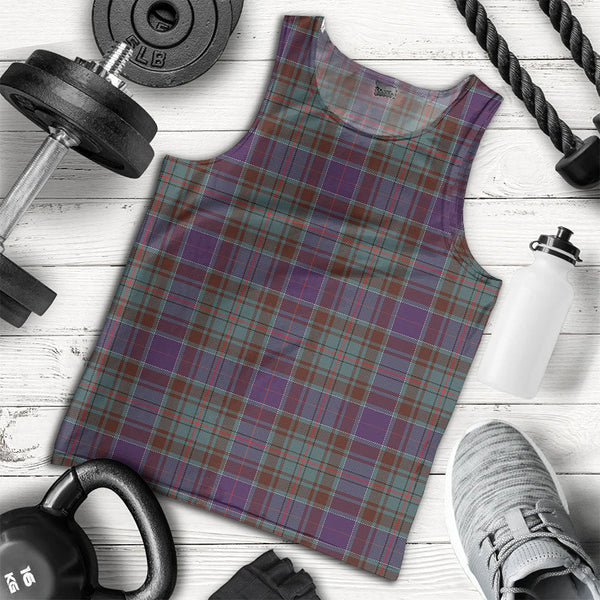 Adam Weathered Clan Badge Tartan Men Tank Top