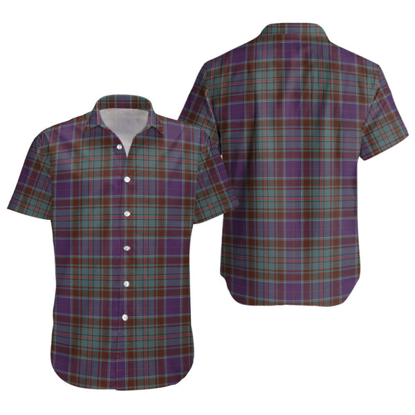 Adam Weathered Clan Badge Tartan Short Sleeve Shirt