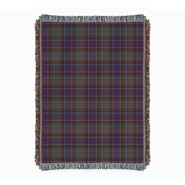 Adam Weathered Clan Badge Tartan Woven Blanket