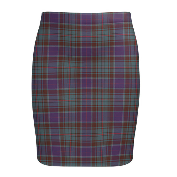 Adam Weathered Tartan Fitted Skirt