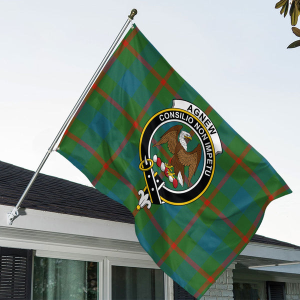 Agnew (MacAgnew) Ancient Clan Badge Tartan House Flag